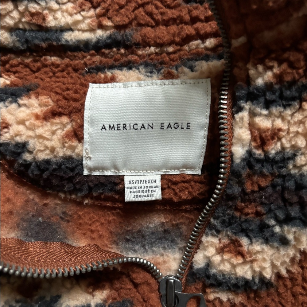 American Eagle Patterned Women's Half Zip Pullover - image 2